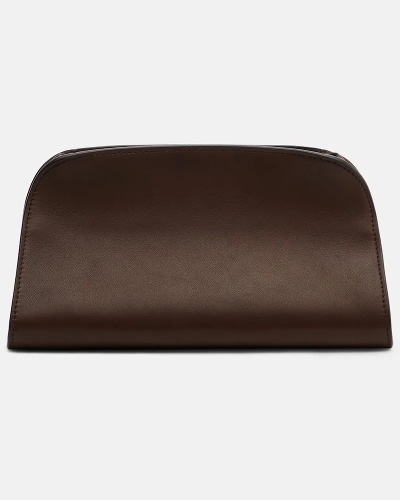 The Row Schultertasche Peggy aus Leder Braun
