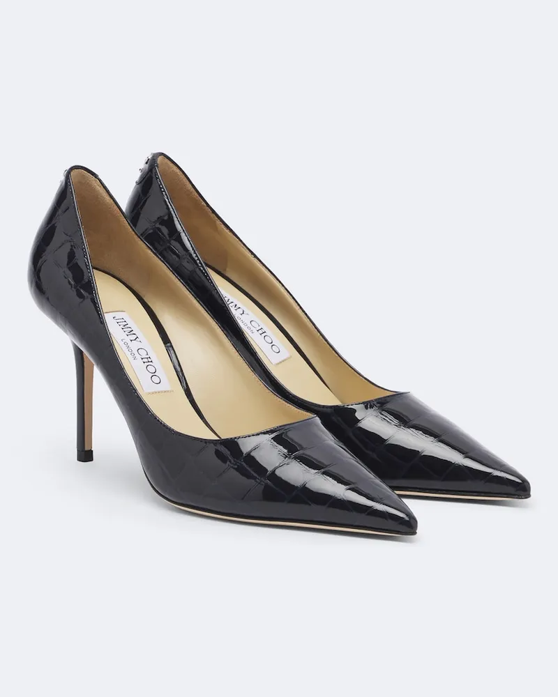 Jimmy Choo Pumps Love aus Leder Blau
