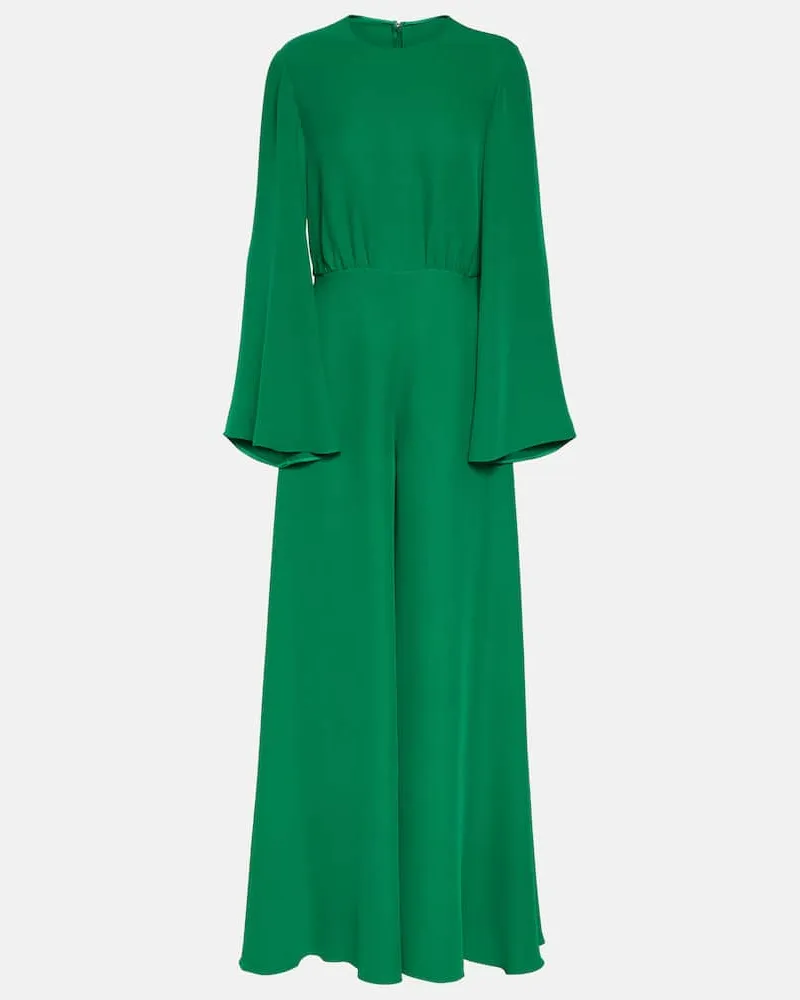 Valentino Garavani Jumpsuit Cady Couture aus Seide Grün