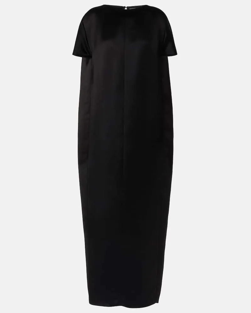 KHAITE Maxikleid Webster aus Satin Schwarz