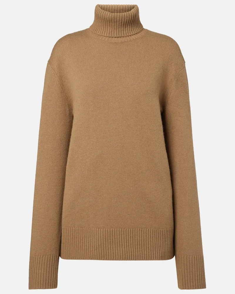 Totême Rollkragenpullover aus Kaschmir Beige