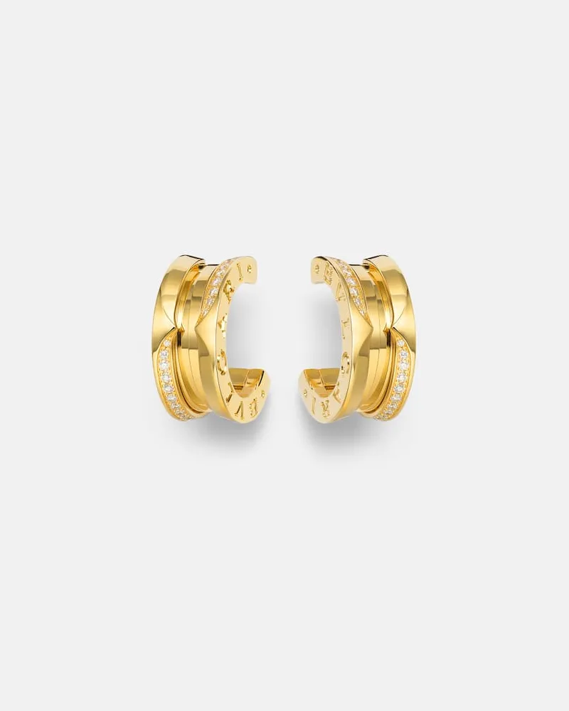 Bulgari Ohrringe B.zero1 aus 18kt Gelbgold mit Diamanten Gold