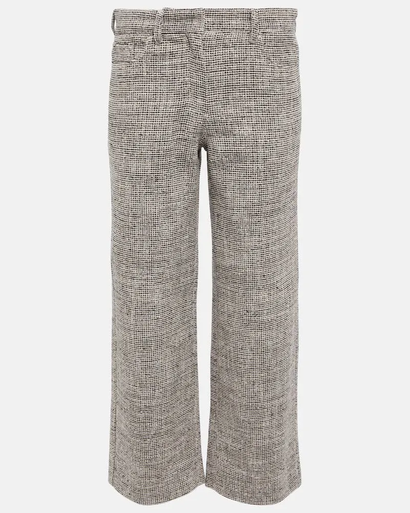 Max Mara Cropped-Hose Lira Weiß