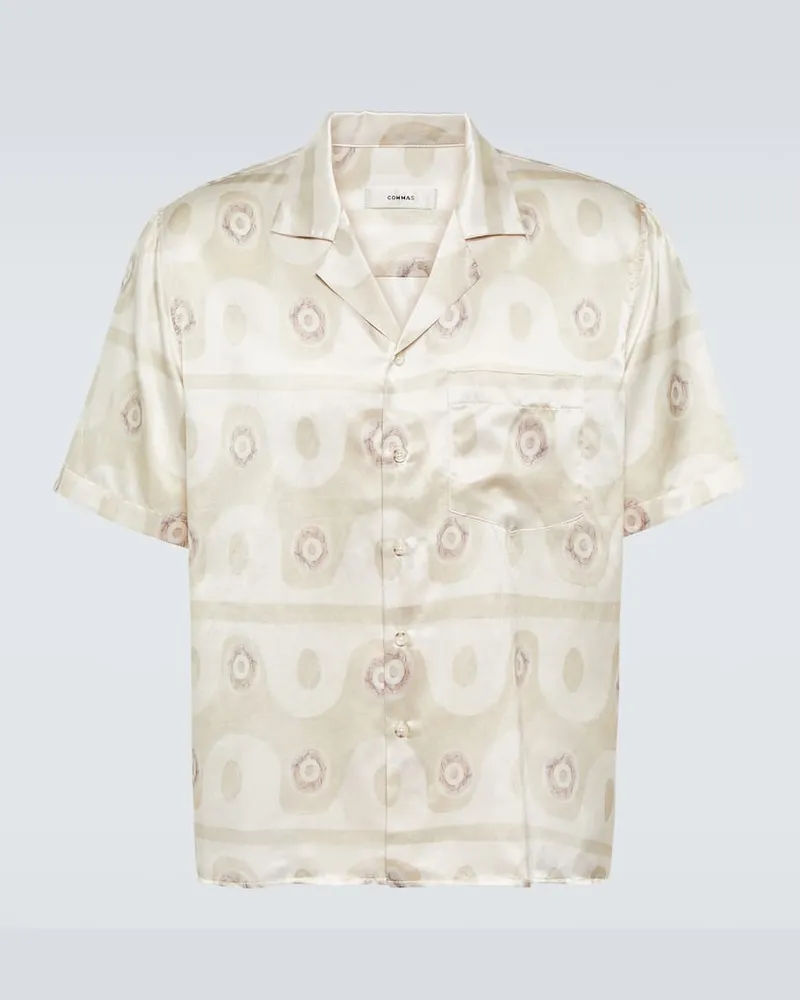 COMMAS Hemd aus Seide und Baumwolle Beige
