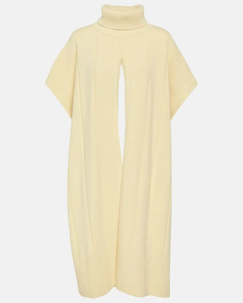Joseph Poncho aus Wolle Beige