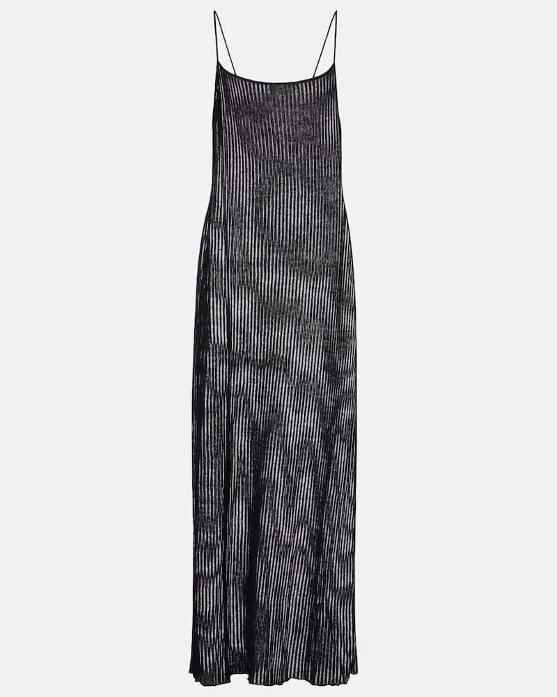 FRANKIE Shop Maxikleid Sienna aus Leinen Schwarz