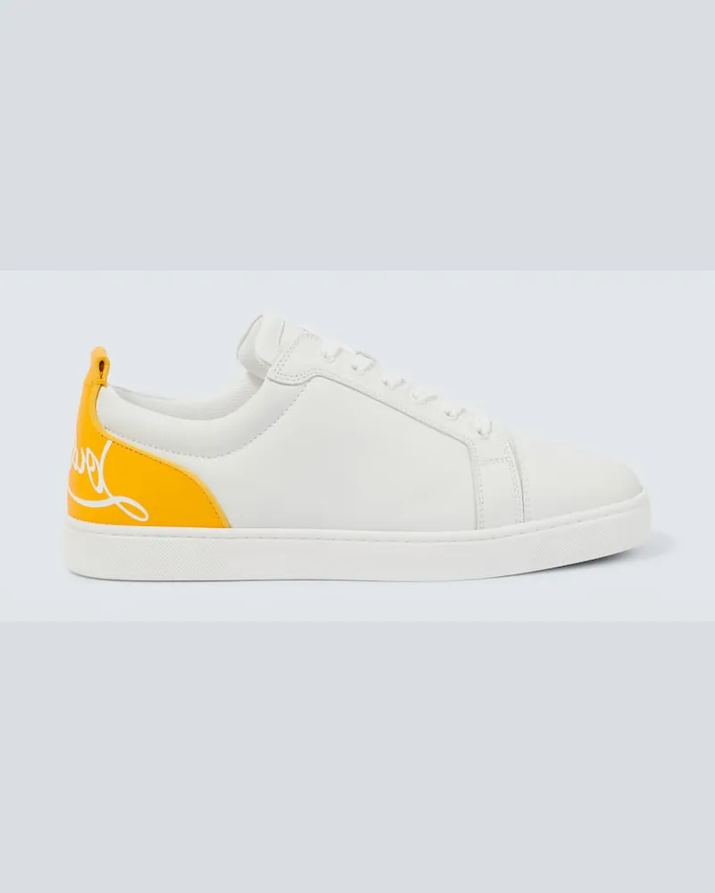 Christian Louboutin Sneakers Fun Louis Junior aus Leder Weiß
