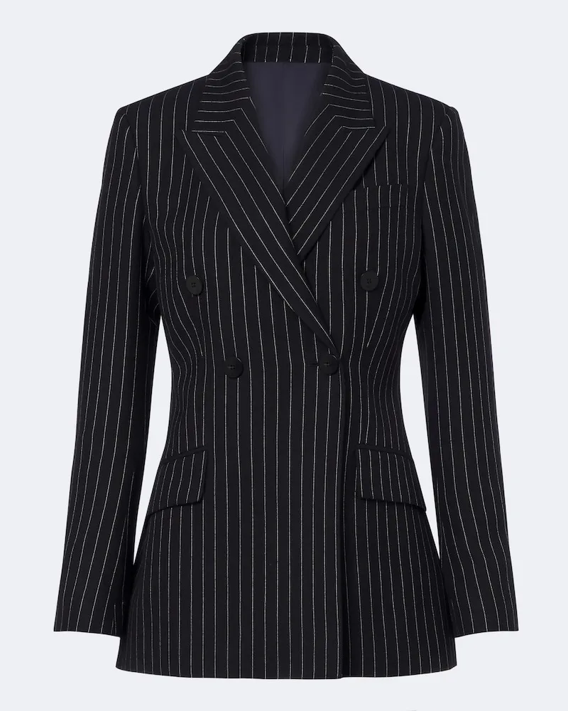 Gucci Blazer aus Wolle und Seide Blau