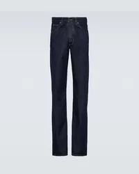 Maison Margiela Mid-Rise Straight Jeans Blau