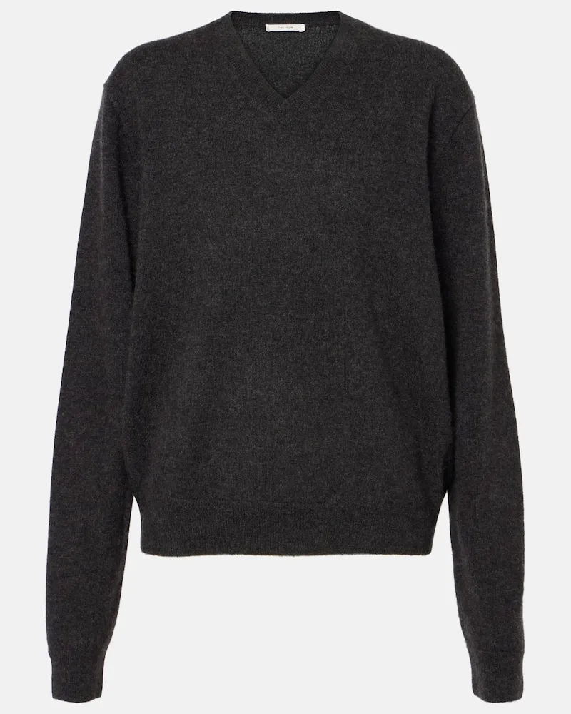 The Row Pullover Jahi aus Kaschmir, Baumwolle und Seide Grau