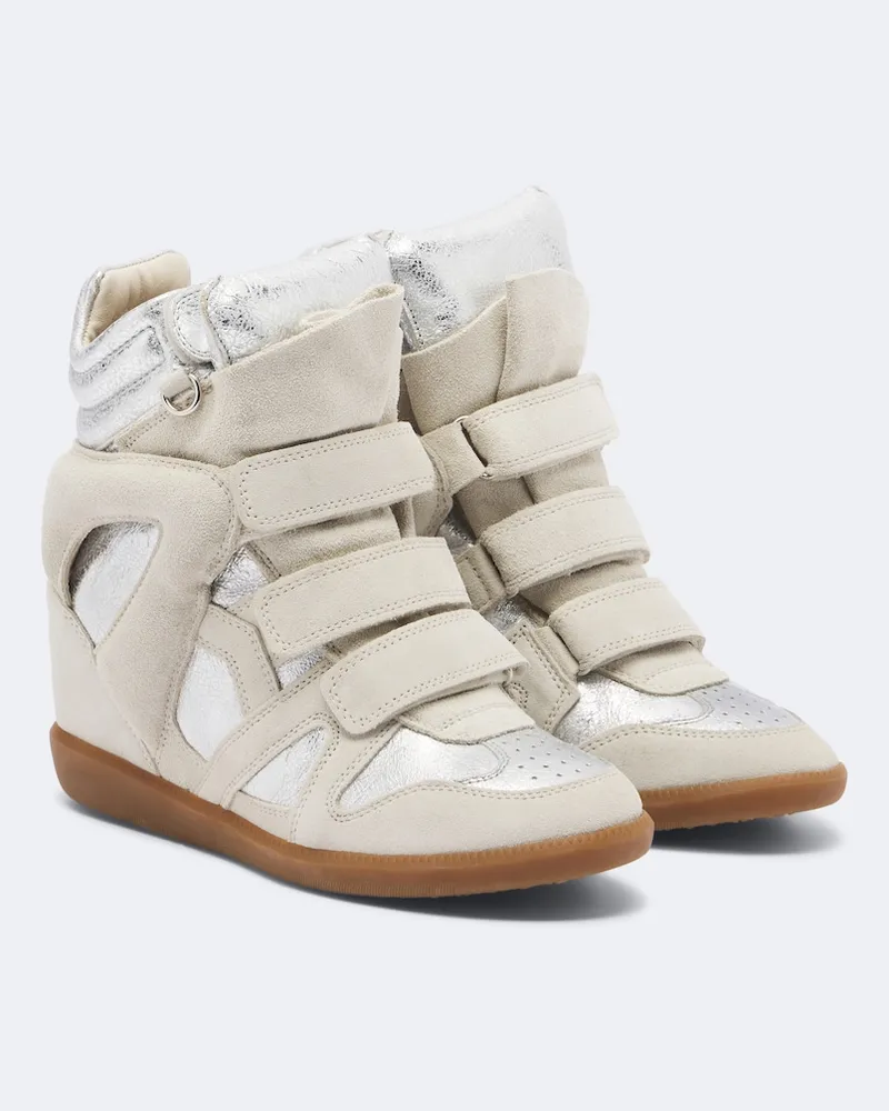 Isabel Marant Sneakers Bekett aus Veloursleder Beige