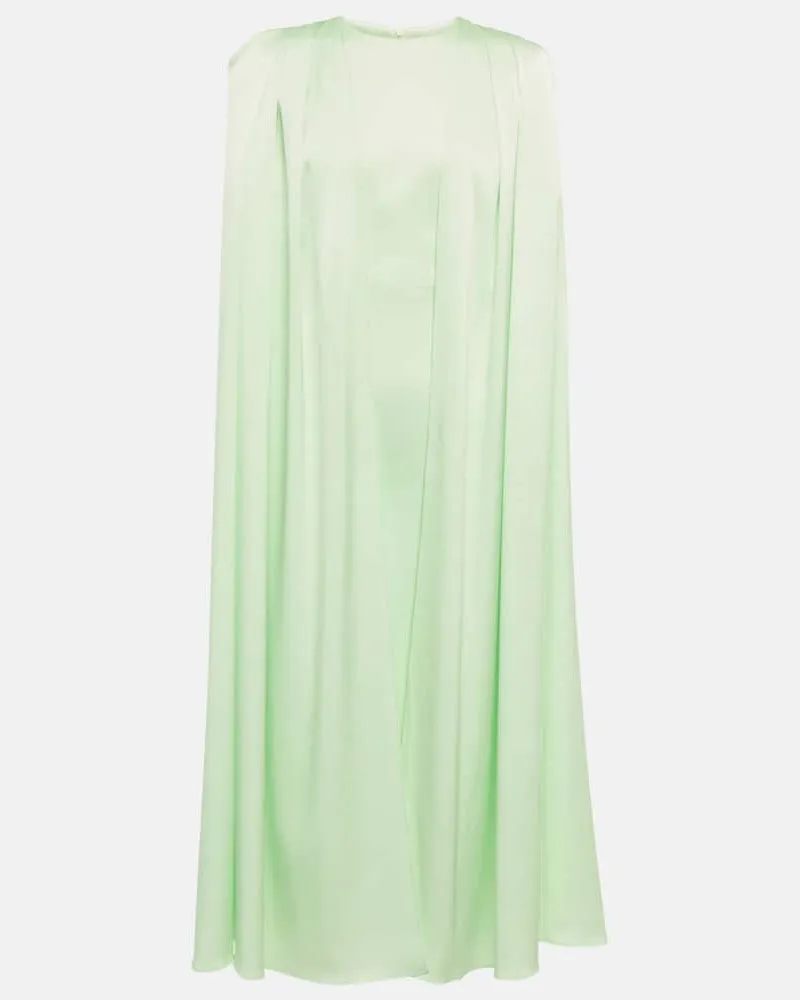 Alex Perry Midikleid Beckett aus Crêpe Grün