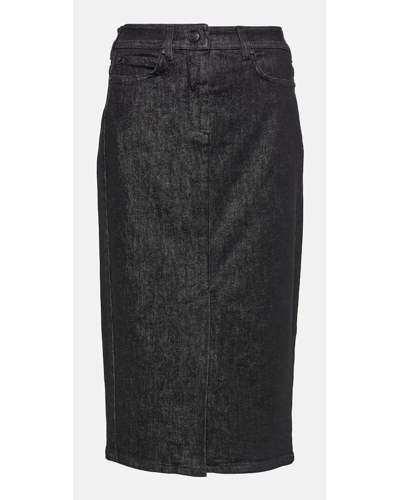 Max Mara Jeansrock Peplo Blau