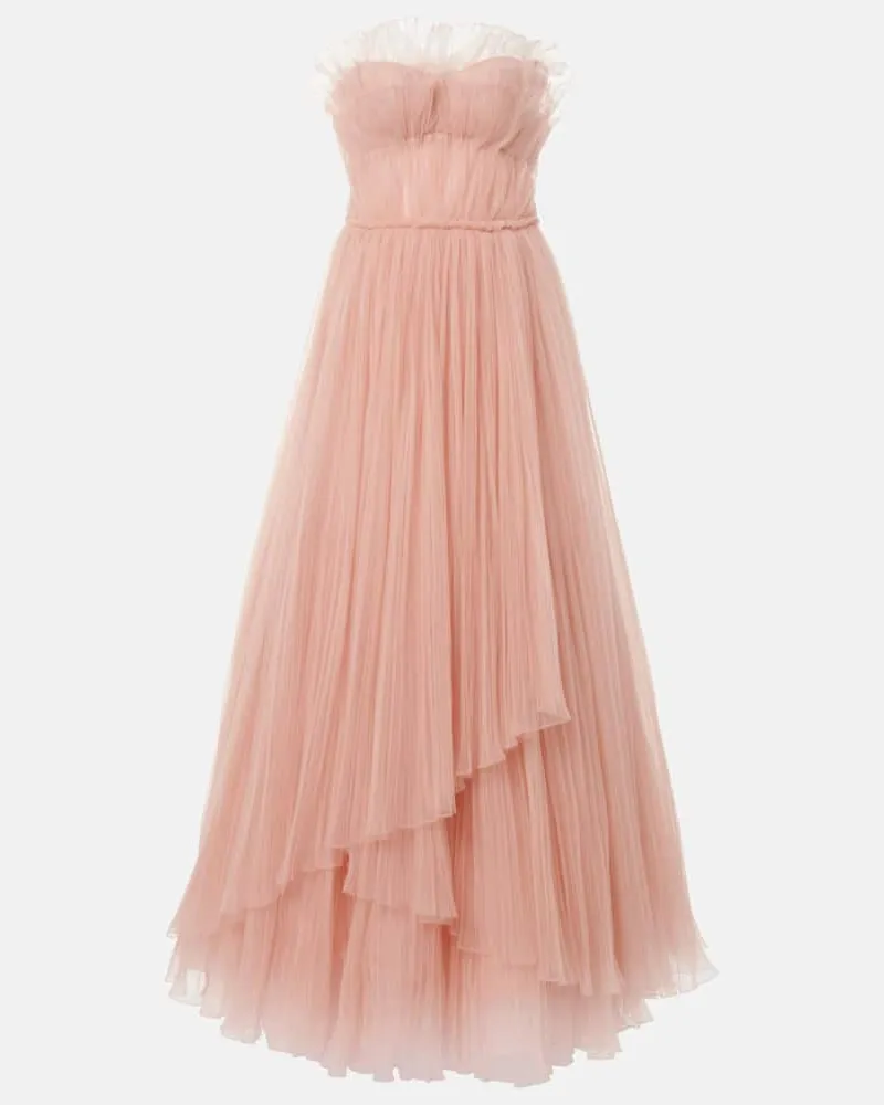 COSTARELLOS Robe Marinel aus Tüll Pink