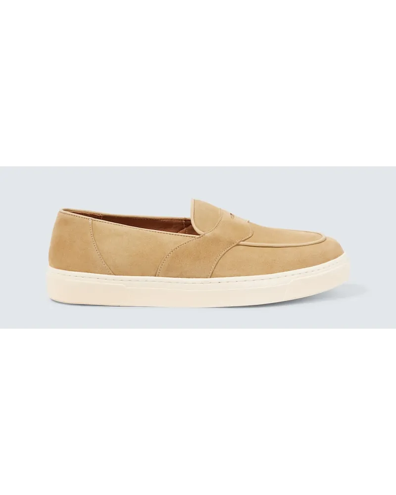 George Cleverley Loafers Joey Casual aus Veloursleder Braun