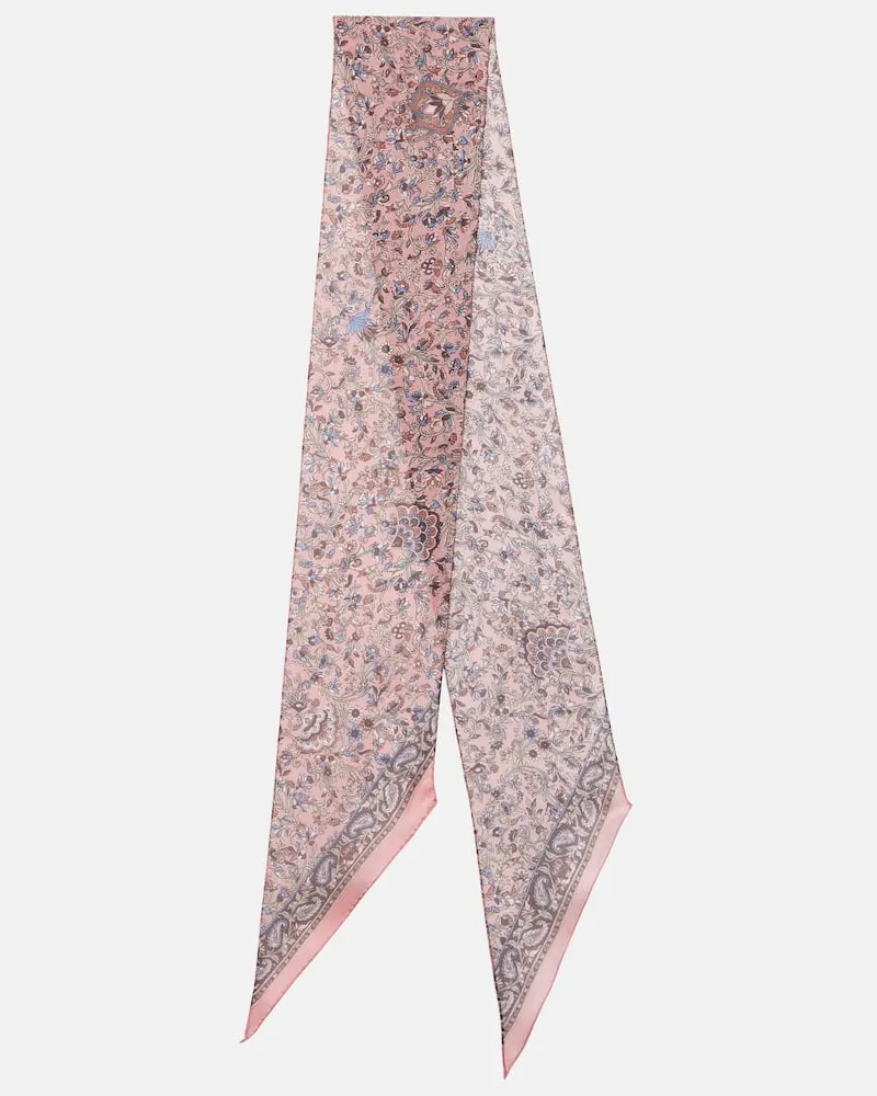 Chloé Chloé Tuch aus Seiden-Charmeuse Multicolor