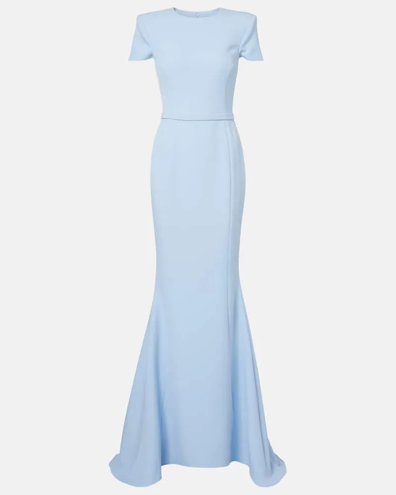 Safiyaa Robe Parker aus Crêpe Blau