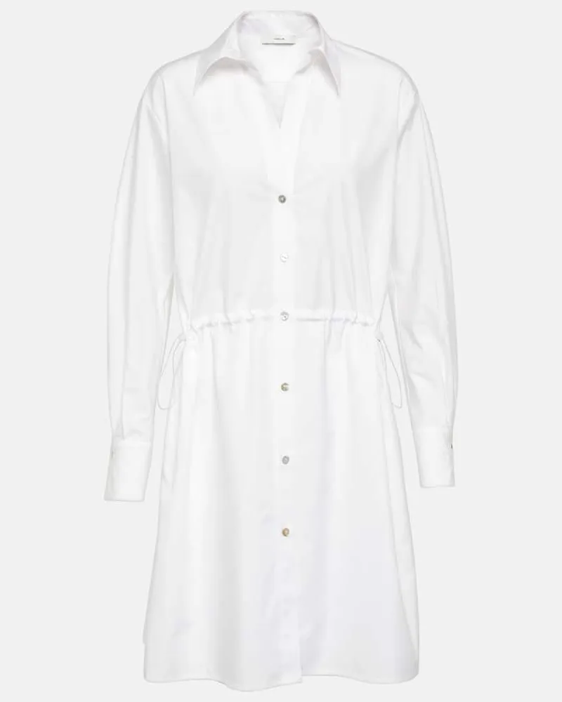 Vince Hemdblusenkleid aus Baumwolle Weiã