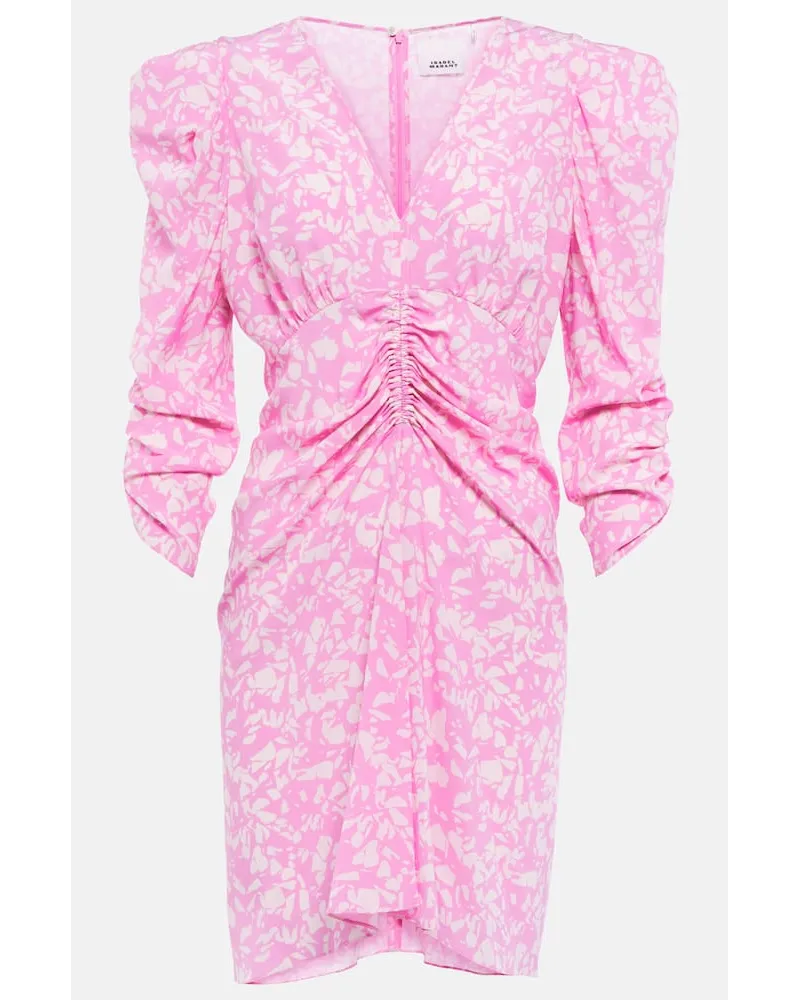 Isabel Marant Minikleid Aliniza aus einem Seidengemisch Multicolor