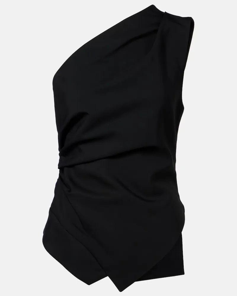Róhe Róhe One-Shoulder-Top Schwarz