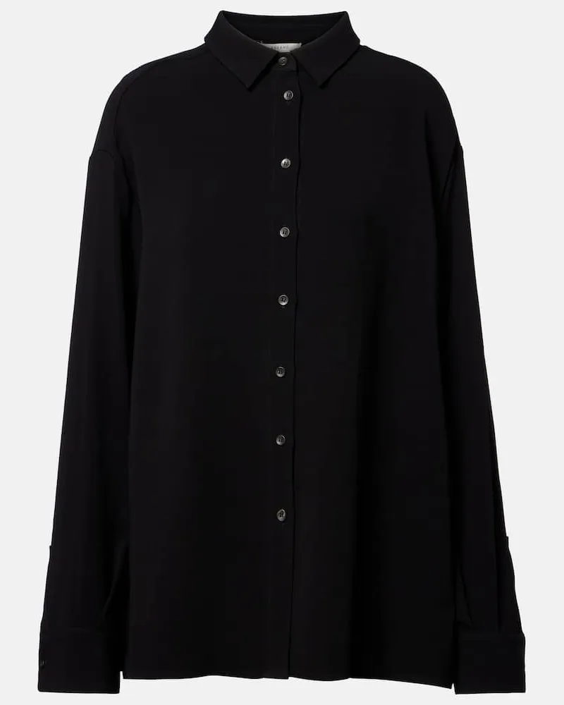 ASCENO Oversize-Hemd Maya Schwarz