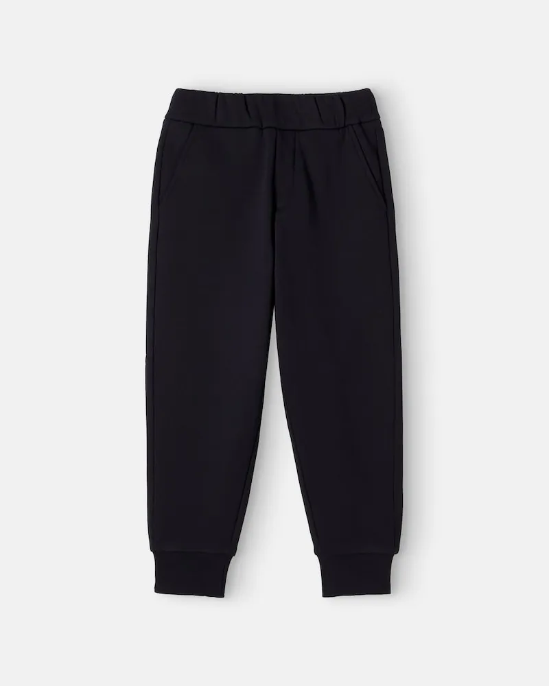 Moncler Jogginghose aus Baumwolle mit Teddyfleece Blau