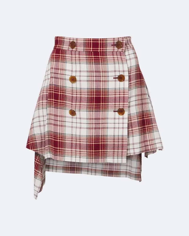 Vivienne Westwood Minirock Marta aus Crêpe Rot