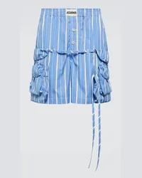 Jacquemus Shorts Le Short Trivela aus Baumwolle Blau