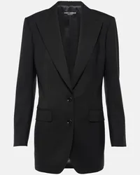 Dolce & Gabbana Blazer aus Schurwolle Schwarz