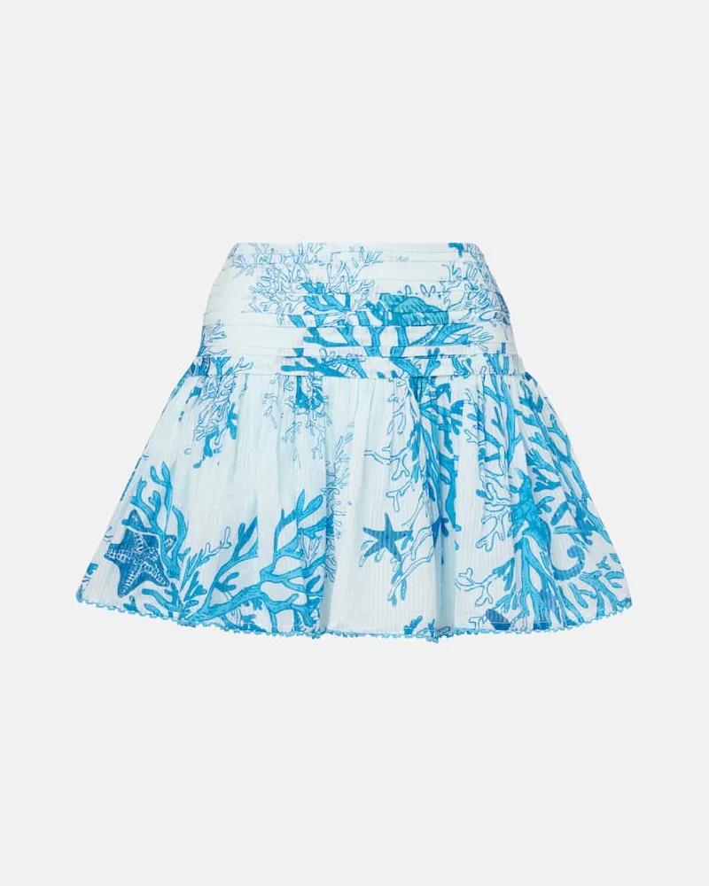 Poupette St Barth Minirock Colleen aus Baumwolle Blau