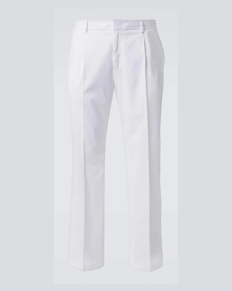 Dolce & Gabbana Chinohose aus Baumwolle Weiß