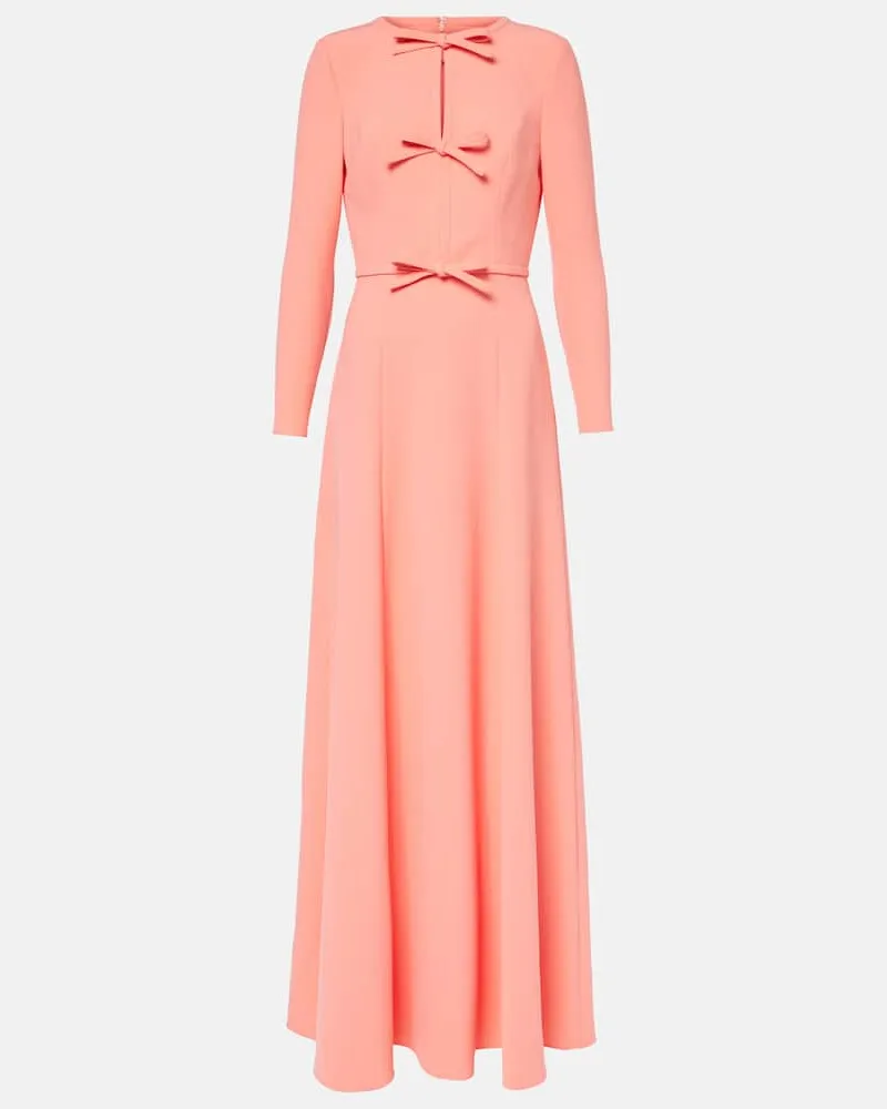 Carolina Herrera New York Robe aus Crêpe Pink