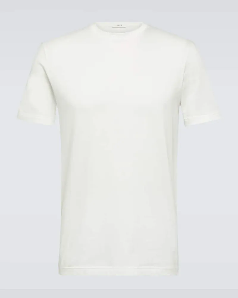 The Row T-Shirt Luke aus Baumwoll-Jersey Weiß