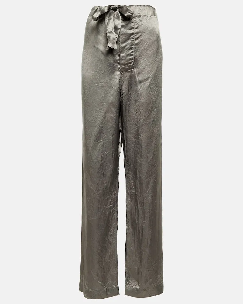 Maison Margiela Pyjama-Hose aus Satin Neutral