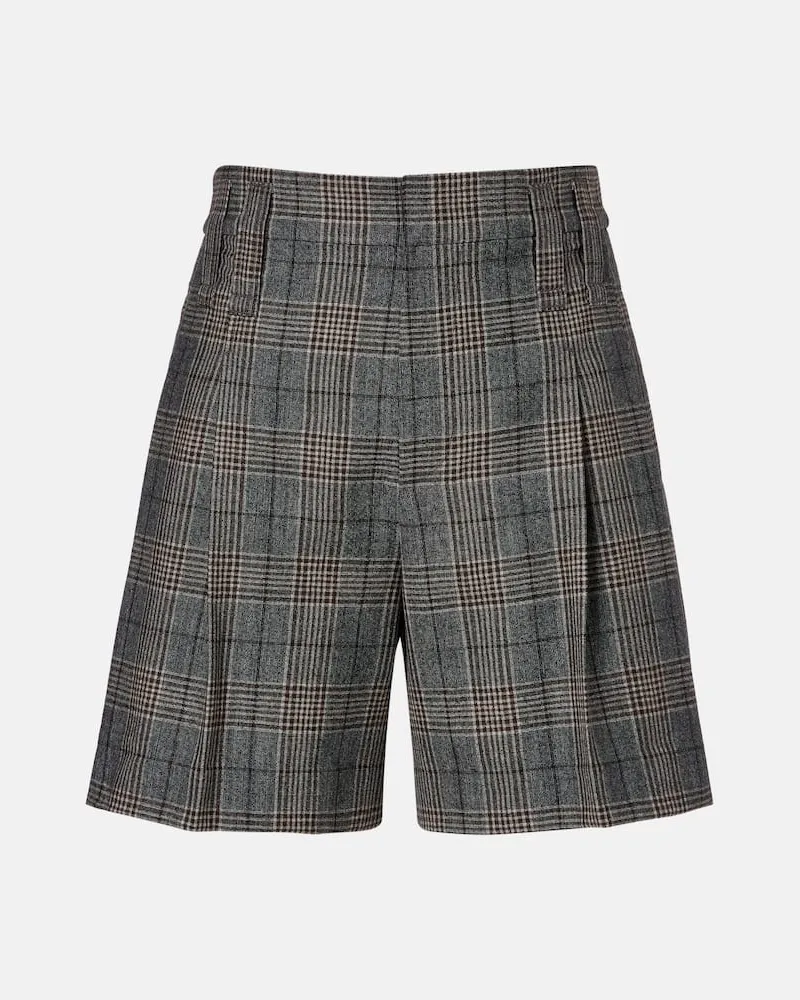 Brunello Cucinelli Shorts aus Schurwolle Grau