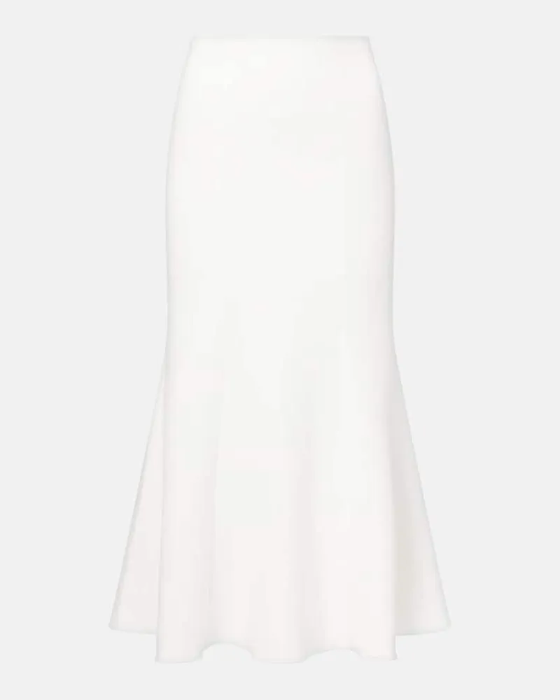 Roland Mouret Midirock aus Crêpe Weiß