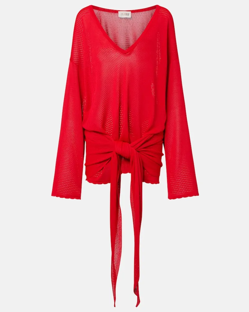 ATTICO Minikleid aus Strick Rot