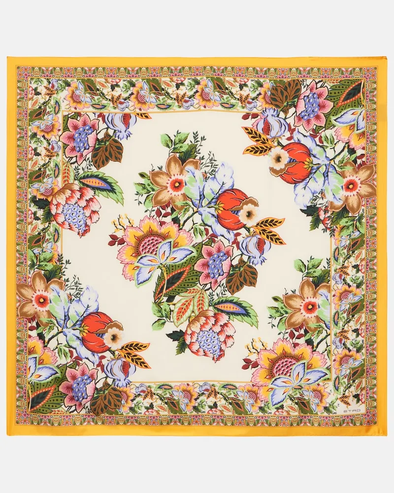 Etro Bedrucktes Tuch aus Seide Multicolor