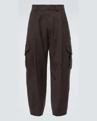 Giorgio Armani Weite Cargohose Braun