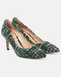 Gianvito Rossi Pumps 70 aus Boucle Gruen