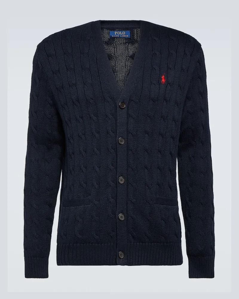 Ralph Lauren Cardigan aus Baumwolle Blau