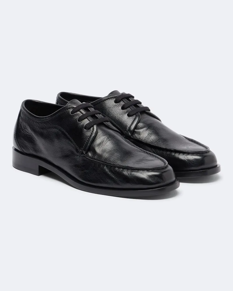 The Row Schnürschuhe Nino aus Leder Schwarz