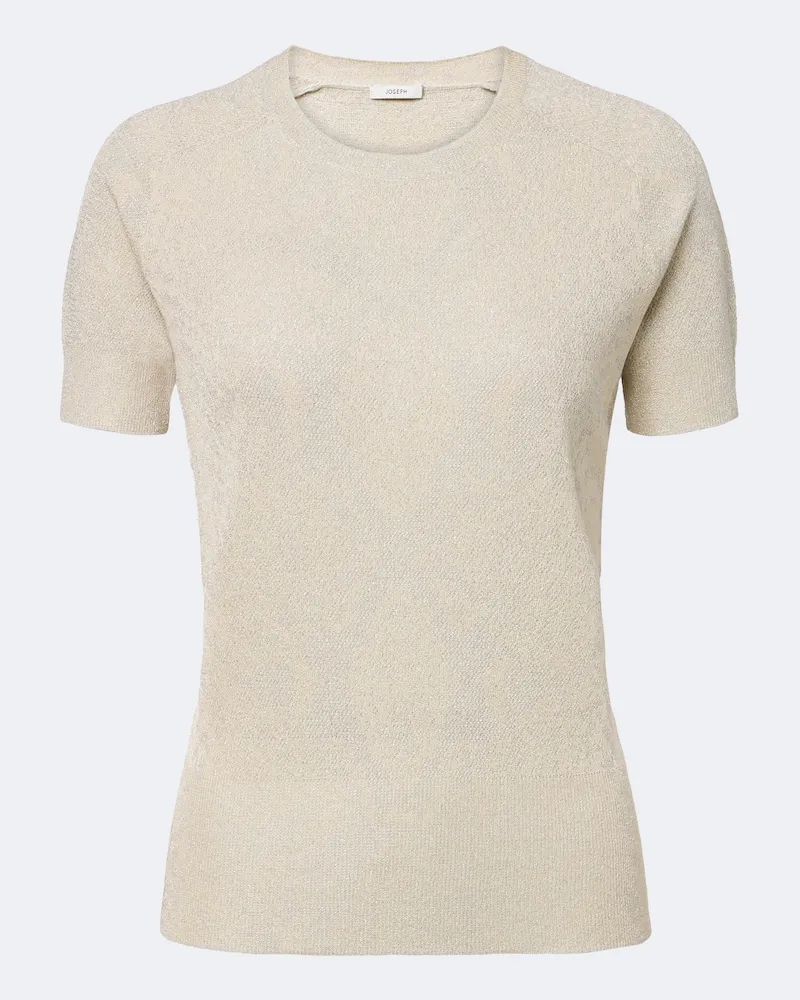 Joseph Top Char mit Lurex Beige