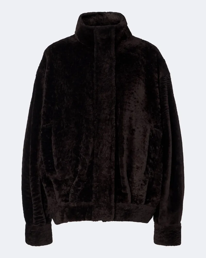Arma Jacke Paula aus Shearling Braun