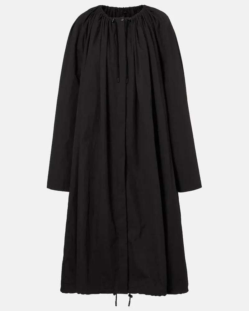 Totême Mantel aus einem Baumwollgemisch Schwarz