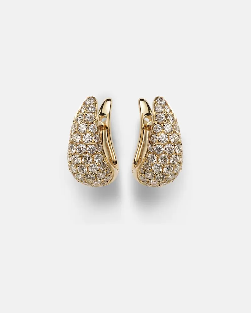 ANITA KO Ohrringe Claw aus 18kt Gelbgold mit Diamanten Gold
