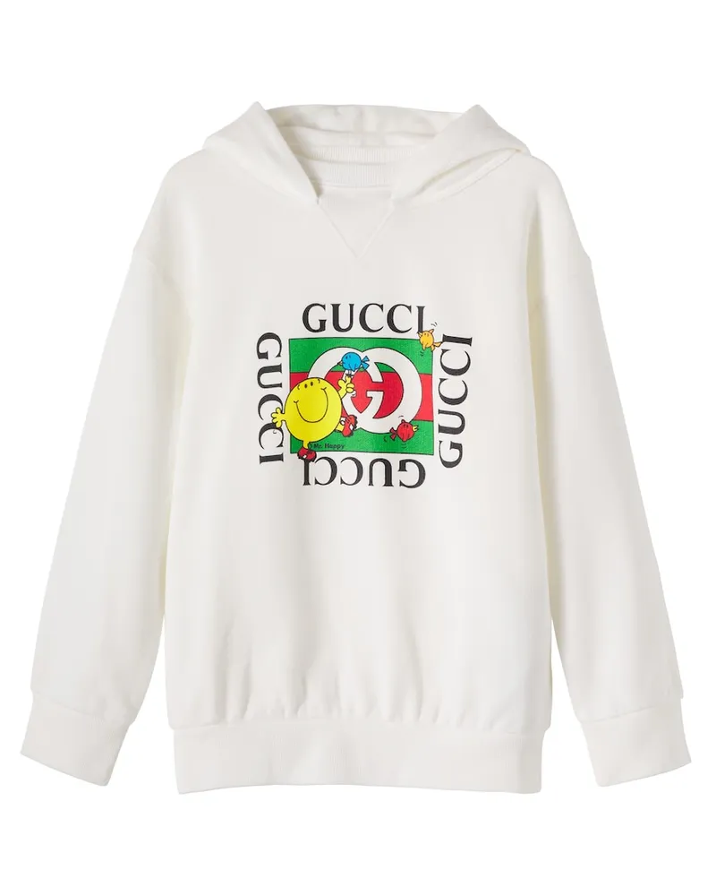 Gucci X Mr. Men Hoodie Little Miss aus Baumwolle Weiß