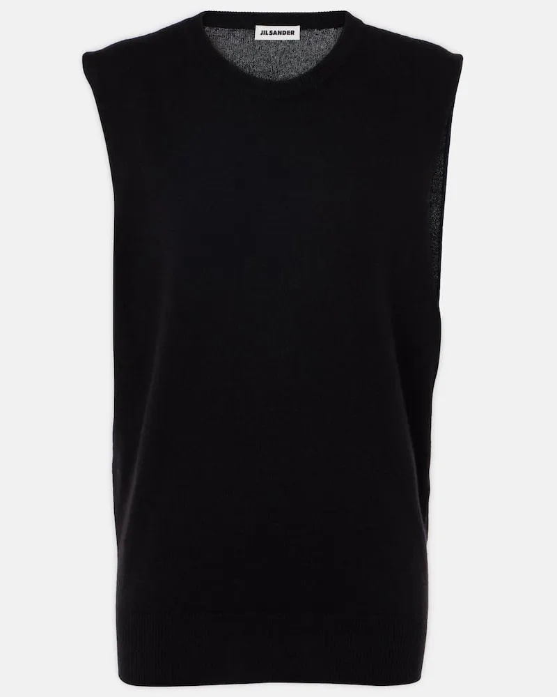 Jil Sander Pullunder aus Kaschmir Schwarz