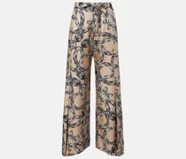 Paula's Ibiza Weite Hose Anagram aus Seiden-Twill