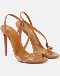 Christian Louboutin Nudes Sandalen Rosalie aus Leder Beige